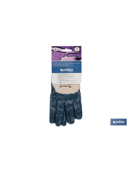 GUANTES NITRILO AZUL T-9