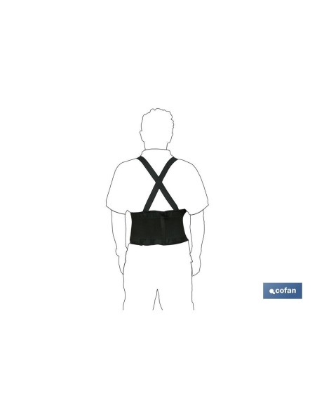 FAJA DE TRABAJO CON TIRANTES TALLA L
