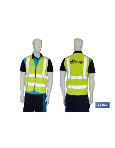 CHALECO AMARILLO CON CREMALLERA T-M