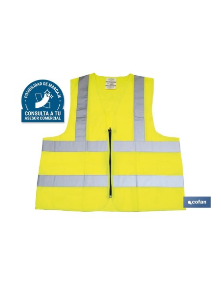 CHALECO AMARILLO CON CREMALLERA T-XXL