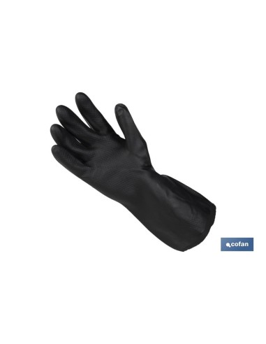 GUANTE NEGRO NEOPRENO 100% T 8