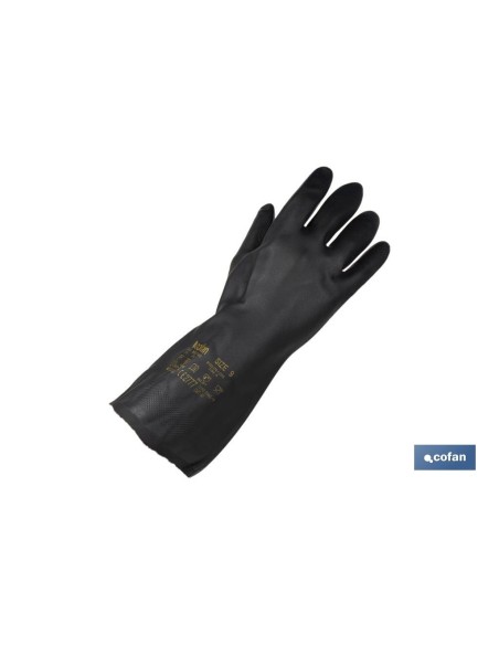 GUANTE NEGRO NEOPRENO 100% T 8