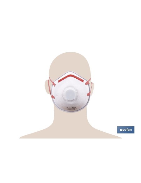MASCARILLA PROTEC. C/VALVULA CE FFP3 NR