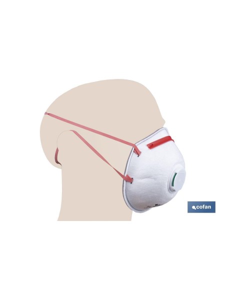 MASCARILLA PROTEC. C/VALVULA CE FFP3 NR