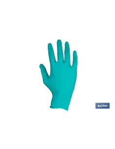 CAJA 100 UDS. GUANTES NITRILO VERDE COFAN PROTECCION FITOSANITARIOS T-L