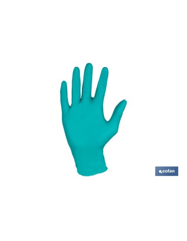 CAJA 100 UDS. GUANTES NITRILO VERDE COFAN PROTECCION FITOSANITARIOS T-L