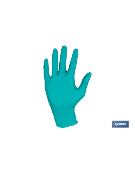 CAJA 100 UDS. GUANTES NITRILO VERDE COFAN PROTECCION FITOSANITARIOS T-L