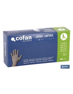 CAJA 100 UDS. GUANTE LATEX SIN POLVO T - S