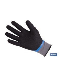 GUANTE IMPREGNADO SANDY DOBLE CAPA DE NITRILO AZUL TALLA 10 VENTA UNITARIA 2