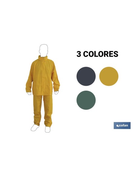 TRAJE DE AGUA PU/PVC AMARILLO TALLA XL