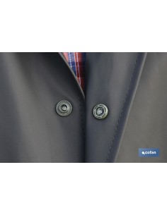 ABRIGO LARGO DE LLUVIA VERDE PU/PVC TALLA M 2