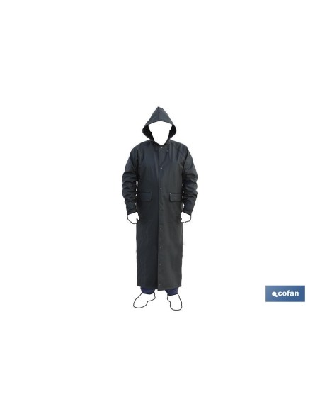 ABRIGO LARGO DE LLUVIA VERDE PU/PVC TALLA XXXL