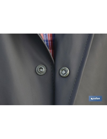 ABRIGO LARGO DE LLUVIA VERDE PU/PVC TALLA XXXL