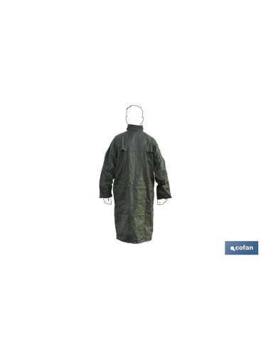 ABRIGO DE LLUVIA VERDE POLIESTER/PVC TALLA-XXL