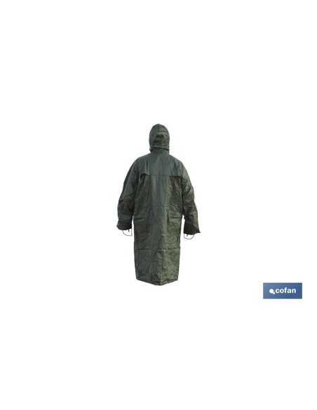 ABRIGO DE LLUVIA VERDE POLIESTER/PVC TALLA-XXL