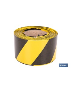 CINTA BALIZAM. AMARILLA/NEGRA 80MM X 200MTS