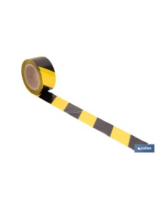 CINTA BALIZAM. AMARILLA/NEGRA 50MM X 100MTS