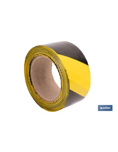 CINTA BALIZAM. AMARILLA/NEGRA 50MM X 100MTS