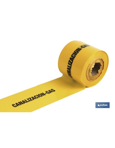 CINTA BALIZ. CANALIZACION GAS 150MMX250MTS