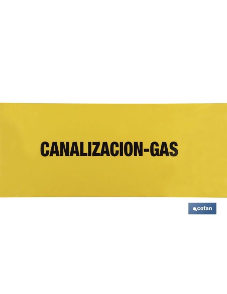 CINTA BALIZ. CANALIZACION GAS 150MMX250MTS