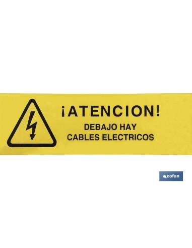 CINTA BALIZ. CABLES ELECTRICOS 150MMX250MTS