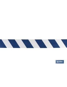 CINTA BALIZAM. AZUL/BLANCA 80MM X 200MTS 2