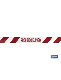 CINTA BALIZ. PROHIBIDO EL PASO 80MMX100MTS 2