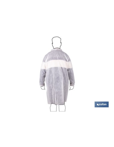 BATA BLANCA DESECHABLE DE PP TALLA ÚNICA