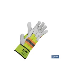 BLISTER GUANTE VACUNO AMERICANO AMARILLO FLÚOR TALLA 11 VENTA UNITARIA