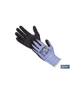 GUANTE ANTICORTE HPPE IMPREGNADO DE NITRILO SANDY COAT TALLA 8