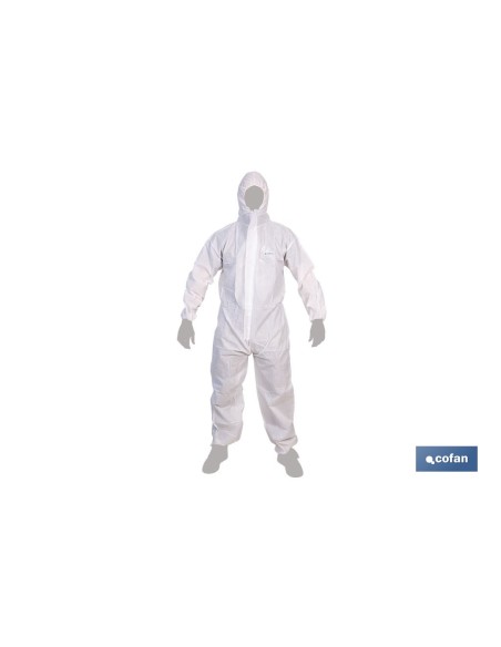 BUZO CON CAPUCHA TIPO 5 Y 6 BLANCO TALLA L