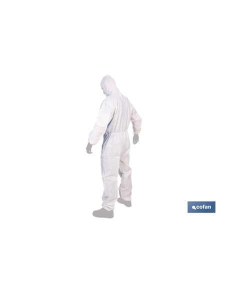 BUZO CON CAPUCHA TIPO 5 Y 6 BLANCO TALLA L