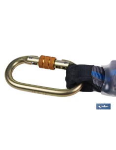 ESLINGA BIFURCADA DE CUERDA TRENZADA CON ABSORBEDOR DE ENERGÍA 1,50 M Y 2 GANCHOS 2