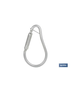 GANCHO DE ACERO CON BLOQUEO AUTOMÁTICO APERTURA 59 MM RUPTURA +23 kN