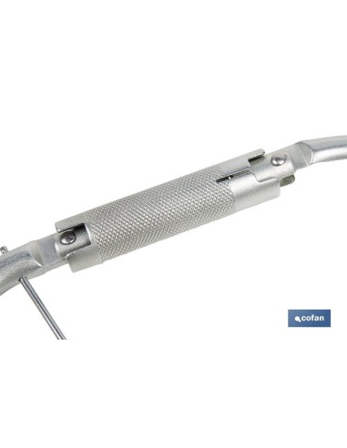 GANCHO DE ACERO CON BLOQUEO AUTOMÁTICO APERTURA 59 MM RUPTURA +23 kN