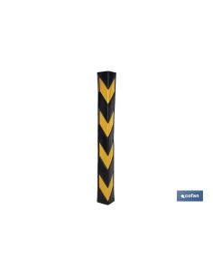 ESQUINERO RECTO 800X100X8MM AMAR/NEGRO