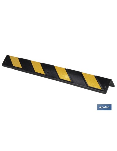 ESQUINERO RECTO 800X100X8MM AMAR/NEGRO