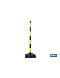 POSTE Y BASE PARA CADENA (AMAR/NEGRO) 1M