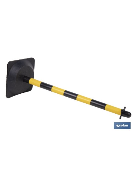 POSTE Y BASE PARA CADENA (AMAR/NEGRO) 1M