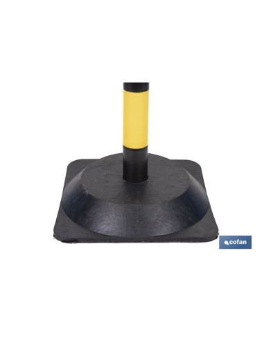 POSTE Y BASE PARA CADENA (AMAR/NEGRO) 1M