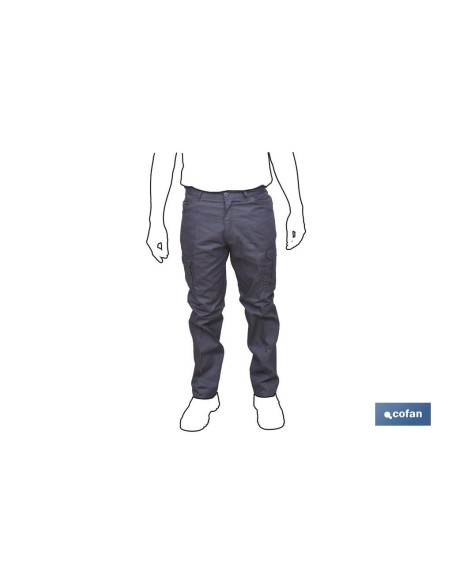 PANTALON TRABAJO SERVET 245 gms/m AZUL MARINO T-48