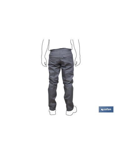 PANTALON TRABAJO SERVET 245 gms/m GRIS T-56