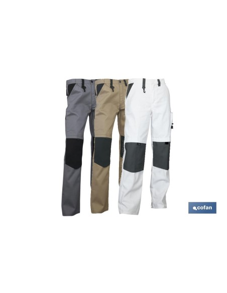 PANTALON TRABAJO LENOIR 280gms/m GRIS-NEGRO T-56