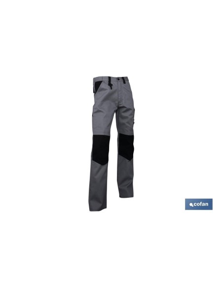 PANTALON TRABAJO LENOIR 280gms/m GRIS-NEGRO T-56