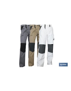 PANTALON TRABAJO LENOIR 280gms/m GRIS-NEGRO T-64