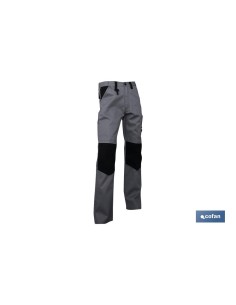 PANTALON TRABAJO LENOIR 280gms/m BEIS-NEGRO T-62 2