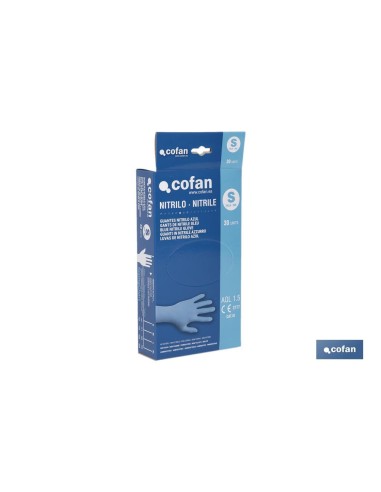 CAJA 30 UNDS. GUANTES NITRILO T-S
