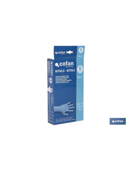 CAJA 30 UNDS. GUANTES NITRILO T-S