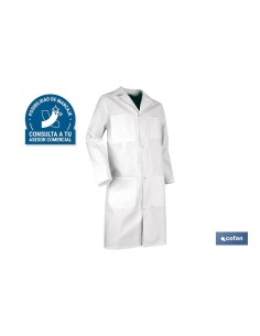 BATA BLANCA PALETTE 100% ALGODÓN T-XXXL