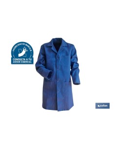 BATA AZUL OSCURA LIMEUR 100% ALGODÓN T-L